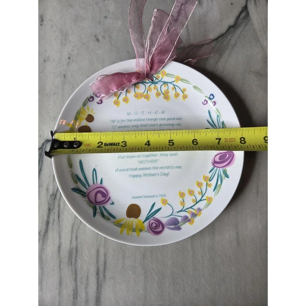 Vintage Mother Poem Decorative Plate 7